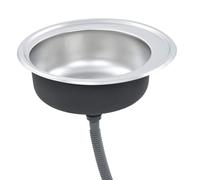 vidaXL Fregadero de cocina con colador y sifón de acero inoxidable