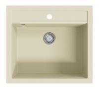 vidaXL Fregadero de Cocina de Granito con Seno Lavabo Cocina Fontanería Color Beige, Blanco, Gris y mas