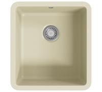 vidaXL Fregadero de cocina de granito con un seno beige