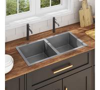 vidaXL Fregadero de cocina hecho a mano acero inoxidable