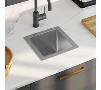 vidaXL Fregadero de cocina hecho a mano acero inoxidable