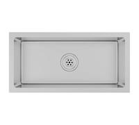 vidaXL Fregadero de Cocina Hecho a Mano Acero Inoxidable Lavabo