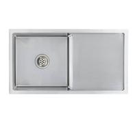 vidaXL Fregadero de Cocina Hecho a Mano Acero Inoxidable Pila Color Plateado, Negro, y mas
