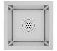 vidaXL Fregadero de Cocina Hecho a Mano de Acero Inoxidable Lavabo