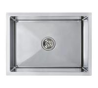 vidaXL Fregadero de Cocina Hecho a Mano Pila Lavabo Comedor Alberca Servicio Grifo Lavar Olla Platos Integrado Acero Inoxidable