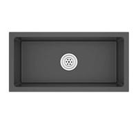 vidaXL Fregadero hecho a mano – Acero inoxidable Negro Pulcro