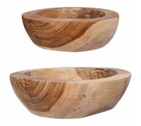 vidaXL Frutero JEPARA 2 uds. Madera Teak Marrón