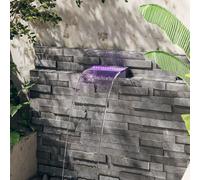 vidaXL Fuente cascada con LED RGB acrílico 30cm
