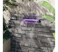 vidaXL Fuente cascada con LED RGB acrílico 45 cm