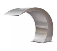 vidaXL Fuente cascada para piscina de acero inoxidable 45x30x60 cm