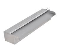 vidaXL Fuente cascada rectangular LED piscina acero inoxidable 45 cm