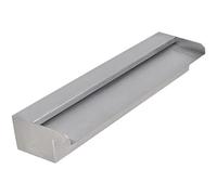 vidaXL Fuente rectangular acero inoxidable con bomba de agua para jardín y patio 45 cm