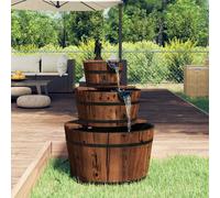 Fuente De Agua Con Bomba Madera Maciza De Abeto 60x60x94 Cm Vidaxl