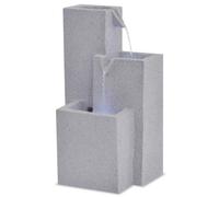 vidaXL Fuente de agua de interior con luz LED de poliresina