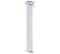vidaXL Fuente de agua para jardín acero inoxidable cuadrada 40 cm