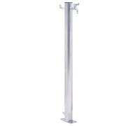 vidaXL Fuente de agua para jardín acero inoxidable redonda 40 cm