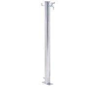 vidaXL Fuente de agua para jardín acero inoxidable redonda 40 cm