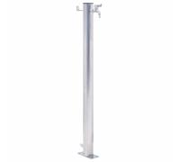 vidaXL Fuente de agua para jardín acero inoxidable redonda 60 cm