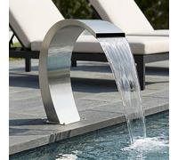 vidaXL Fuente de Piscina Acero inoxidable 60 x 30 x 70 cm Plateado
