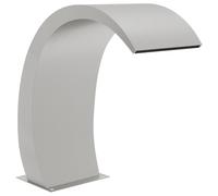 vidaXL Fuente de Piscina con LED de Acero Inoxidable Cascada Jardín Estanque Modelo Con LEDs, sin LED