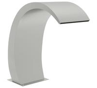 vidaXL Fuente de Piscina con LED de Acero Inoxidable Cascada Jardín Estanque Modelo Con LEDs, sin LED