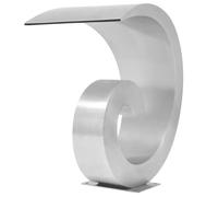 vidaXL Fuente para piscina de acero inoxidable 50x30x53 cm plateada, decoración