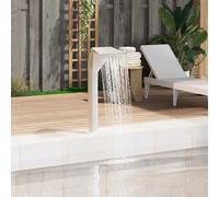 vidaXL Fuente de piscina de acero inoxidable 50x30x90 cm plateada