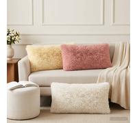 vidaXL Funda de almohada 12 uds. HEERLEN Rosa 40 x 80 cm Fleece PV