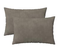 vidaXL Funda de almohada 2 pcs HEERLEN Gris Claro 30 x 50 cm