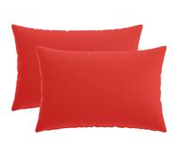 vidaXL Funda de almohada 2 pcs HEERLEN Rojo 30 x 50 cm Poliéster
