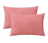 vidaXL Funda de almohada 2 pcs HEERLEN Rosa 50 x 70 cm Terciopelo