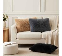 vidaXL Funda de almohada 2 pcs HEERLEN Topo 50 x 70 cm Fleece PV