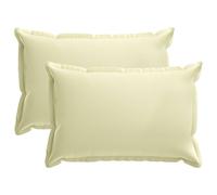 vidaXL Funda de almohada 2 uds. HOUTEN Crema 30 x 50 cm Poliéster