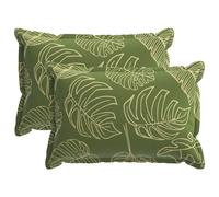 vidaXL Funda de almohada 2 uds. HOUTEN Diseño de Hojas 50 x 75 cm