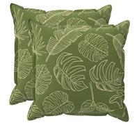 vidaXL Funda de almohada 2 uds. HOUTEN Diseño de Hojas 65 x 65 cm