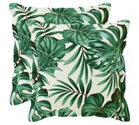 vidaXL Funda de almohada 2 uds. HOUTEN Estampado de hojas 50 x 50 cm