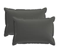 vidaXL Funda de almohada 2 uds. HOUTEN Gris antracita 50 x 70 cm