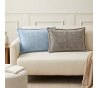 vidaXL Funda de almohada 2 uds. HOUTEN Gris Claro 30 x 50 cm