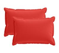 vidaXL Funda de almohada 2 uds. HOUTEN Rojo 30 x 50 cm Poliéster