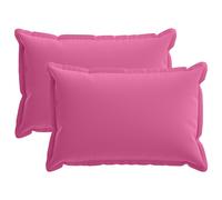 vidaXL Funda de almohada 2 uds. HOUTEN Rosa 50 x 70 cm Poliéster