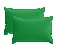 vidaXL Funda de almohada 2 uds. HOUTEN Verde 50 x 70 cm Poliéster