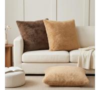 vidaXL Funda de almohada 6 uds. HEERLEN Marrón Claro 80 x 80 cm