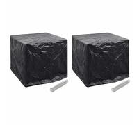 vidaXL 2X Fundas para Depósito de Agua 8 Ojales Hogar Protección Cubierta Forro Toldo Techo Tejado Cobertura Envoltura Revestimiento 116x100x120 cm