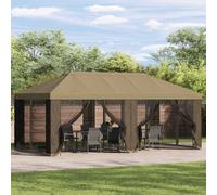 vidaXL Funda de Gazebo con Paredes Laterales Beige 600,5 x 300,5 cm