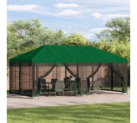 vidaXL Funda de Gazebo con Paredes Laterales Verde 600,5 x 300,5 cm