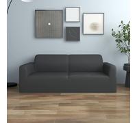 vidaXL Funda elástica de sillón de 2 plazas poliéster jersey antracita