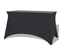 vidaXL Funda Elástica para Mesa 2 Unidades 120x60,5x74 Antracita Mantel Cubierta