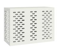 vidaXL Funda para Aire Acondicionado 110 x 50 x 80 cm Acero, Funda para Aire Acondicionado, Rectangular, diseño Moderno, protección al Aire Libre, Esencial para terraza