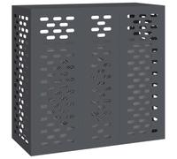 vidaXL Funda para Aire Acondicionado Antracita 110 x 50 x 105 cm Acero