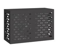 vidaXL Funda para Aire Acondicionado Negro 90 x 40 x 60 cm Acero